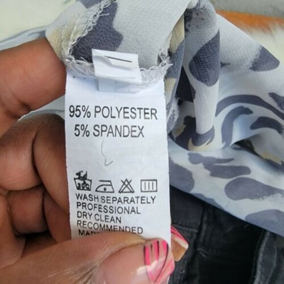 womens leopard print sheer open front cardigan/swim coverup size small - Picture 3 of 4